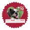 Red Suede Mat Board for 16x16 Frames - Heart Opening for 14x14 Photos